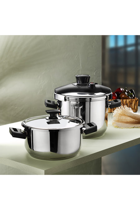 Aryildiz Solo Pressure Cooker 6+4 Liters - MALLTURK