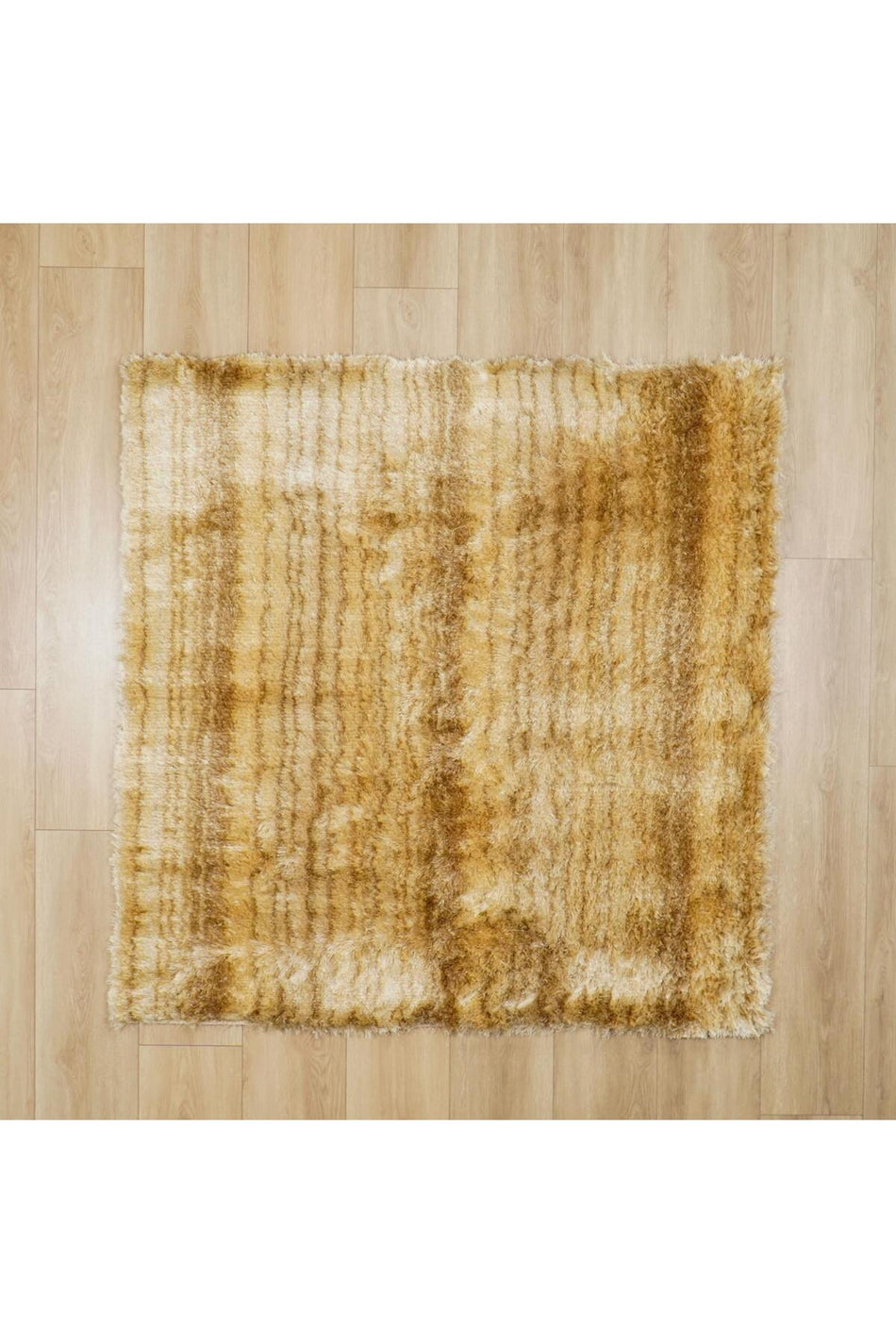 Halicizade Shaggy Series Plain Pattern Handwoven Rug - Delhi Beige - MALLTURK