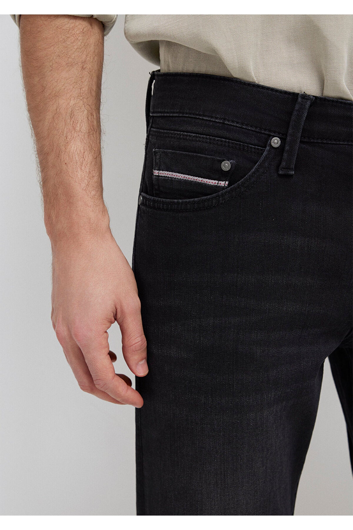 Mavi Hunter Premium Dark Grey Smoke Jeans 0020218775 - MALLTURK
