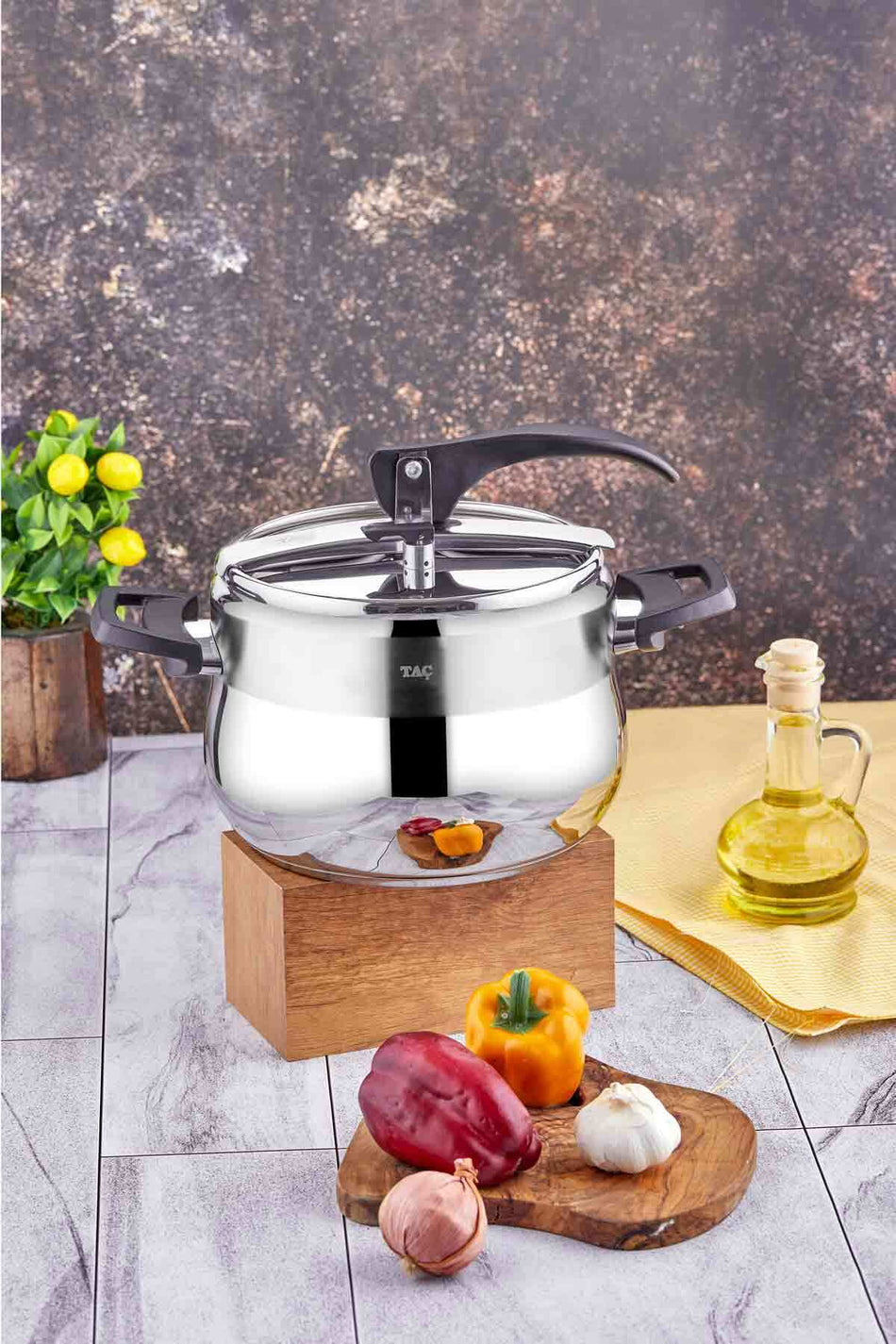 Tac Bengu Pro Pressure Cooker Black 6 Lt - MALLTURK