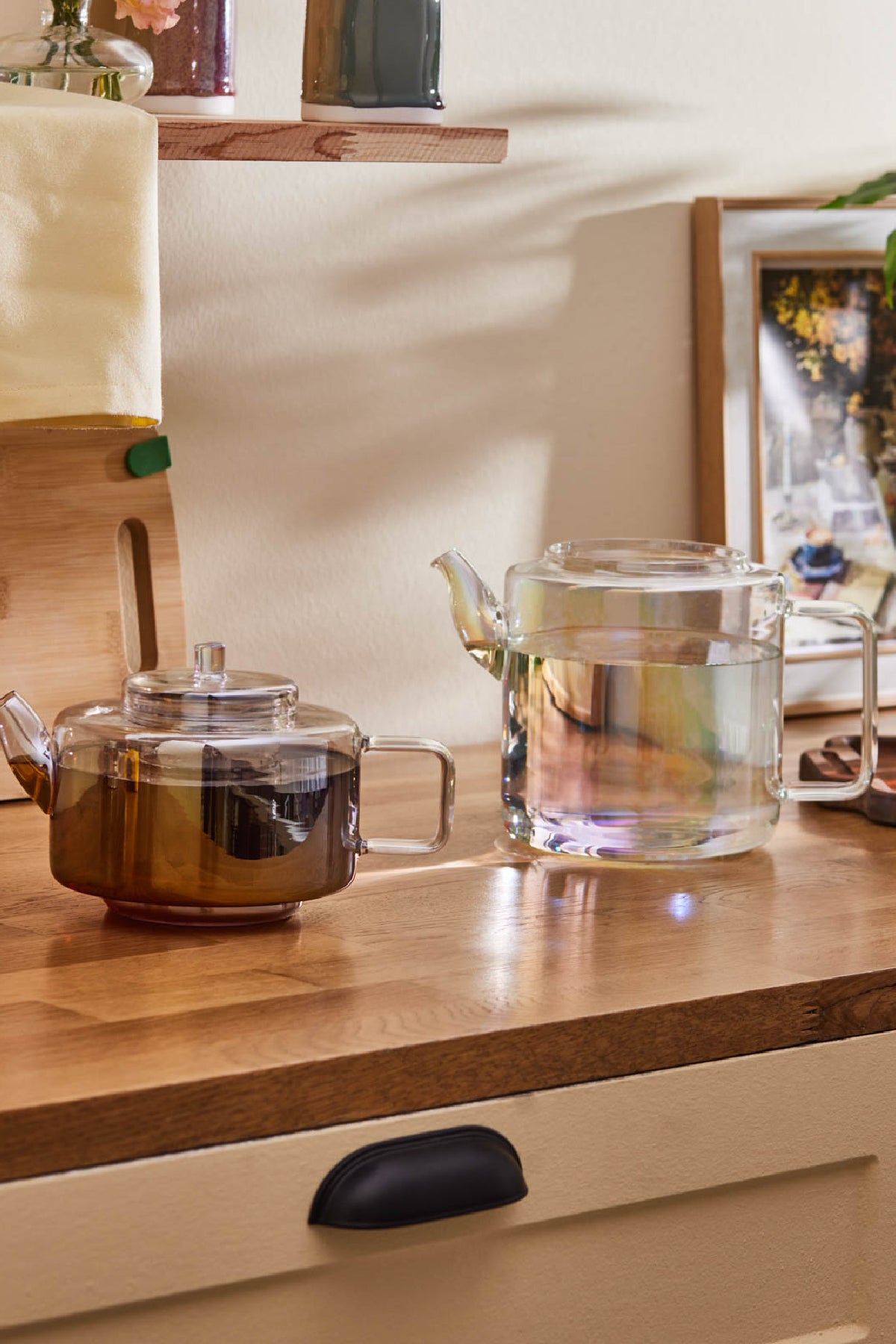 Karaca Flat Borosilicate Glass Midi Teapot Luster - MALLTURK