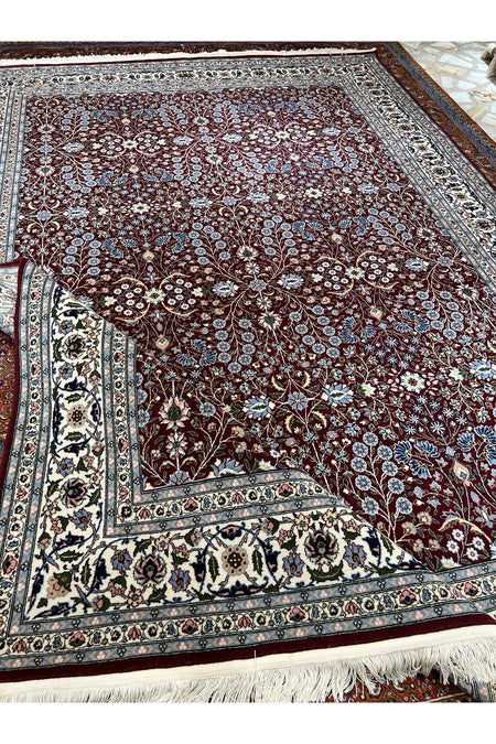 RD RAMAZAN DAG Hand Rug Art Hand-Woven Hereke Rug Signed Seven Mountains Flower 300x200 - MALLTURK