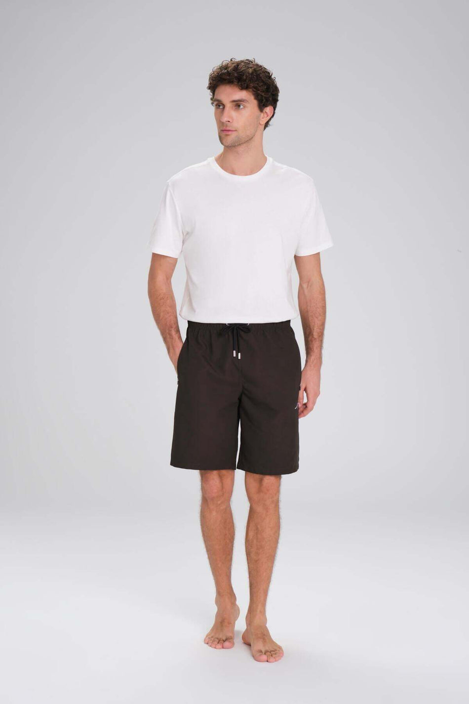 Hasema Khaki Short Men's Pool and Beach Shorts 2427