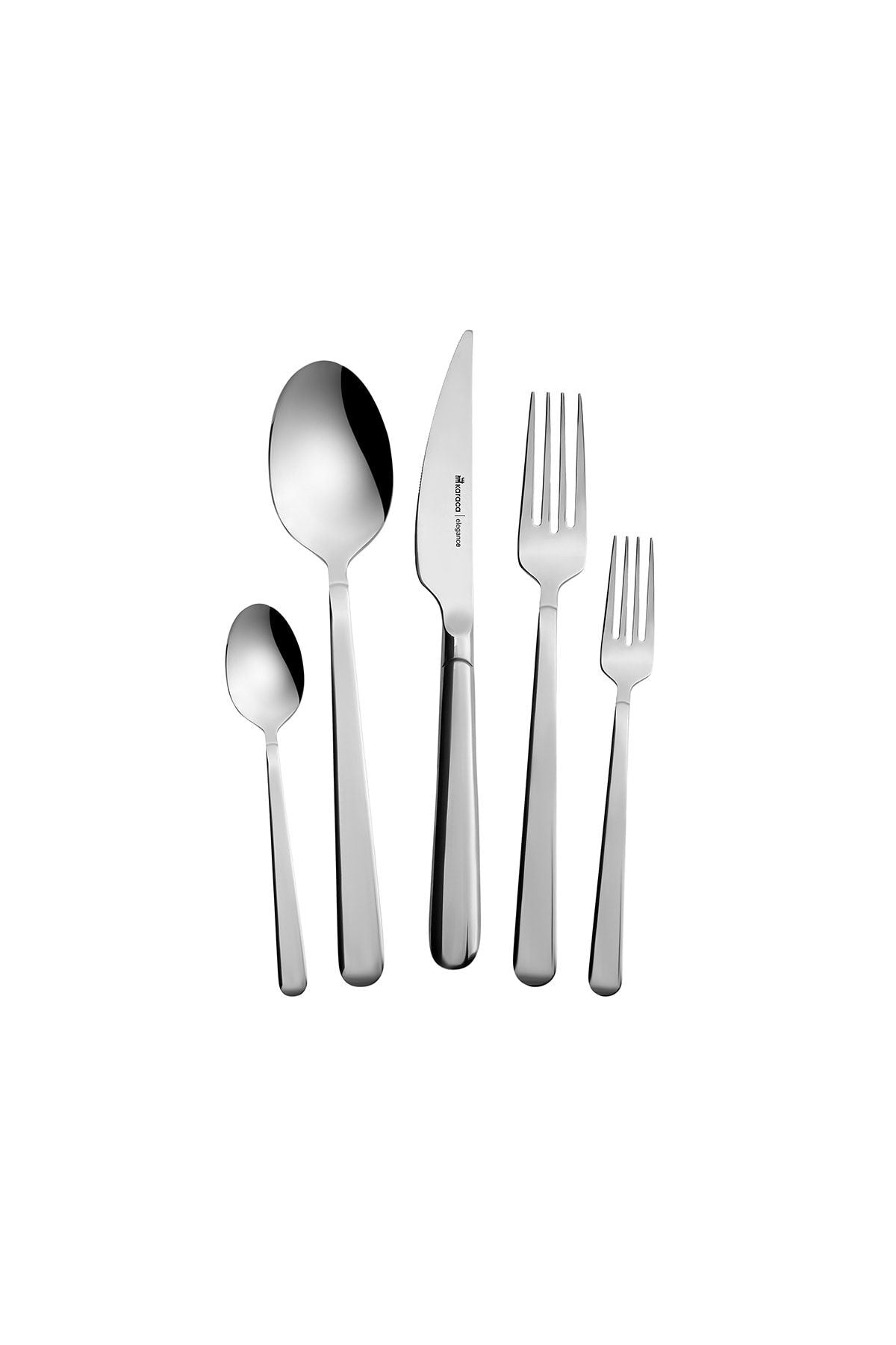 Karaca eris 60 Piece 12 Place Setting elegance Flatware Set - MALLTURK