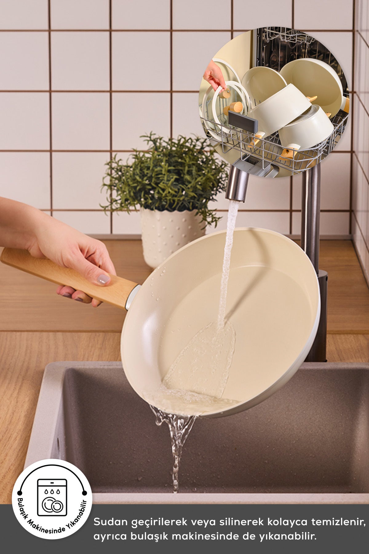 Karaca x Refika Swiss Crystal Almond Induction Compatible 7 Piece Cookware Set