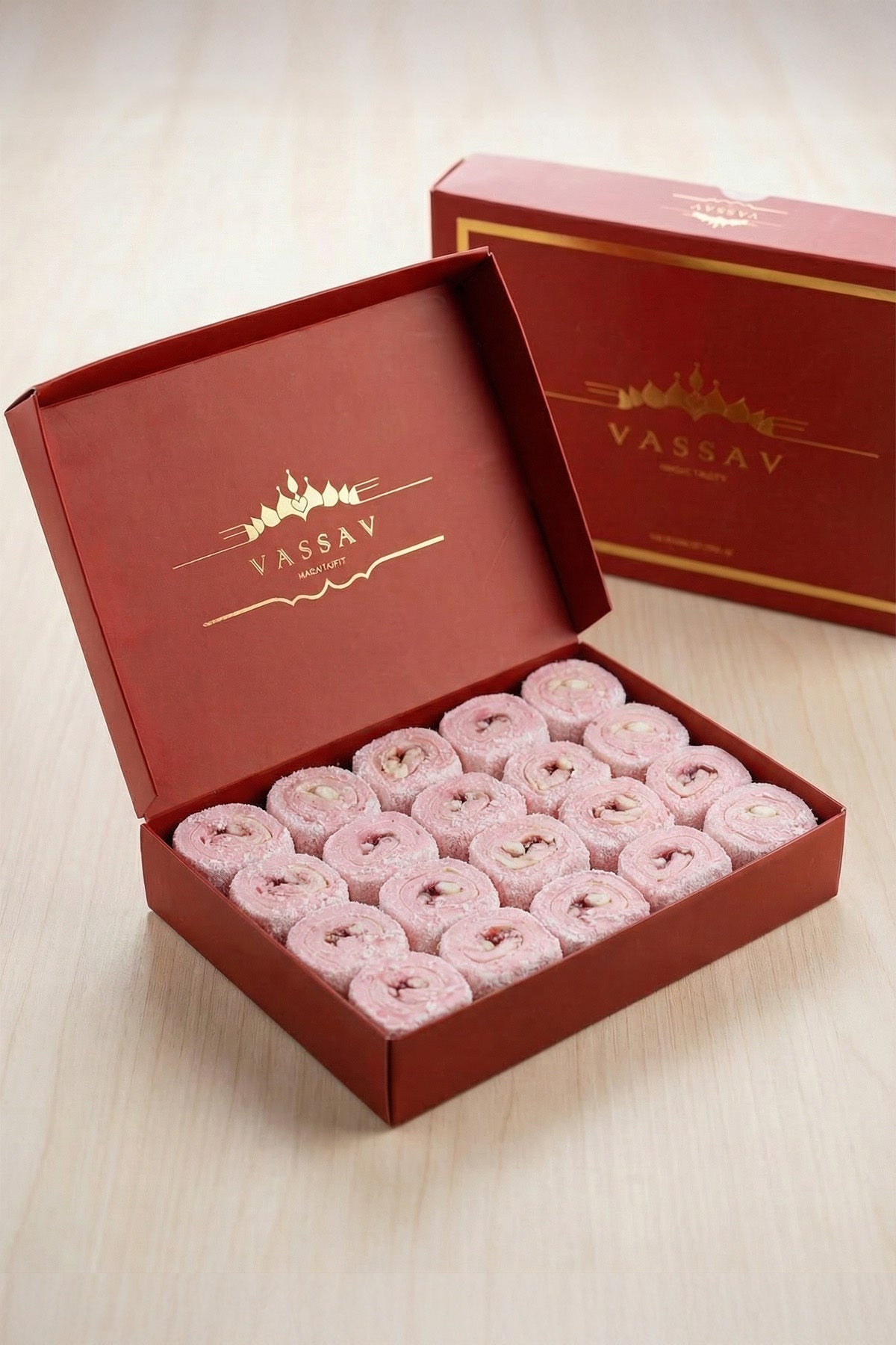 Vassav frambuazli Sultan Style Turkish Delight 500gr - MALLTURK