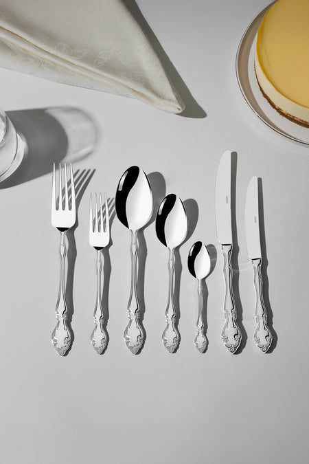 Nehir adriana Plain 12 Place Setting 89 Piece Boxed Flatware Set - MALLTURK