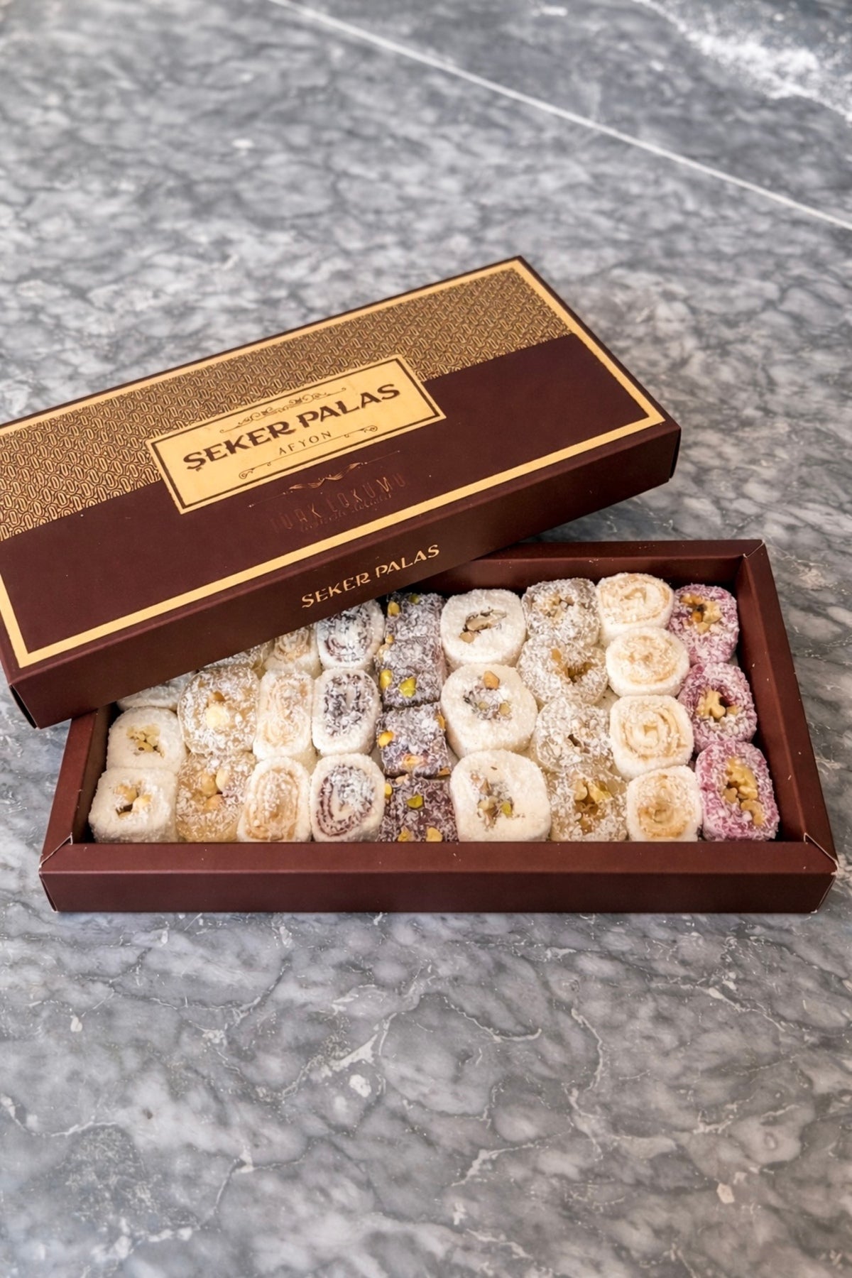 SEKER palas Afyon Style Afyon Style Assorted Turkish Delight 500 g - MALLTURK