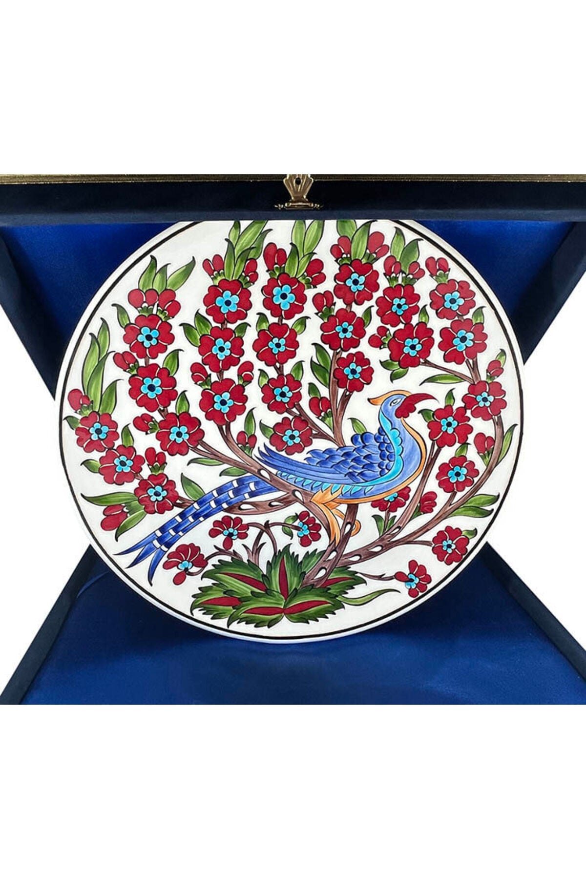 Cini Evi Iznik Tile Plate Tavus Kusu Patterned - MALLTURK