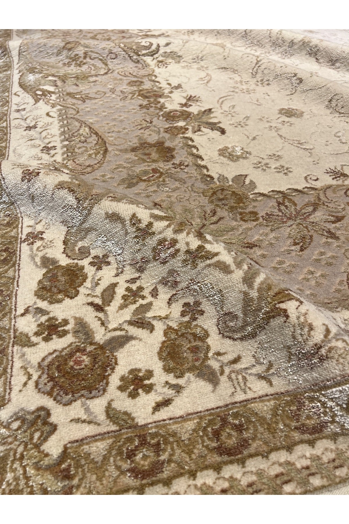 RD RAMAZAN DAG Hand Rug Art Hand-Woven Fine Rug Pera Tughra Silk Size 250x186
