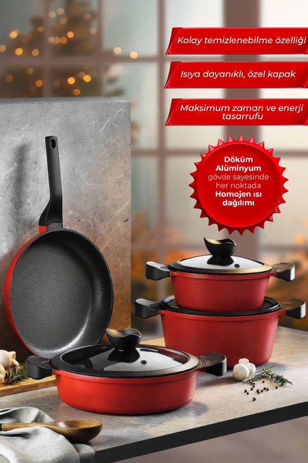 Aryildiz Montana 7 Piece Cookware Set
