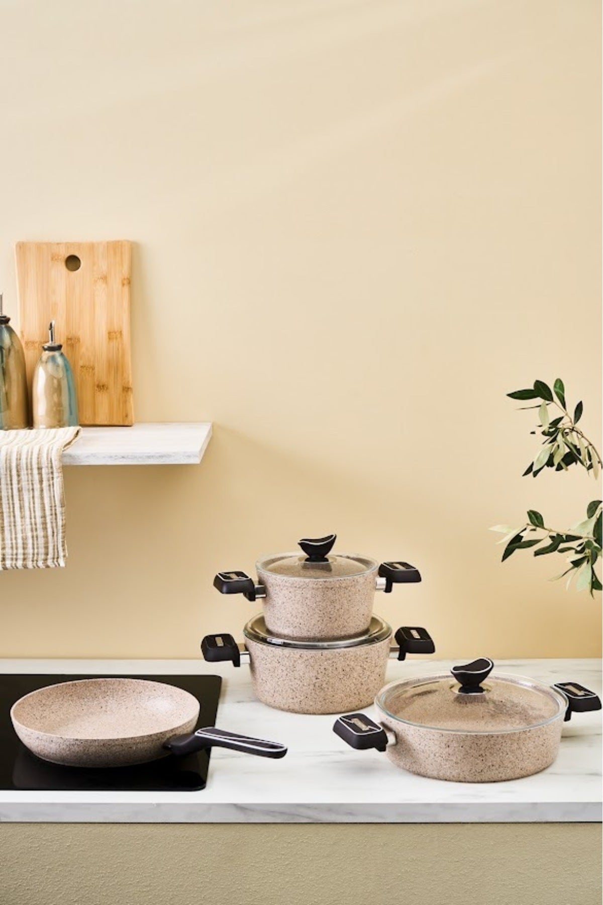 Karaca Biogranit Lungo 7 Piece Cookware Set - MALLTURK