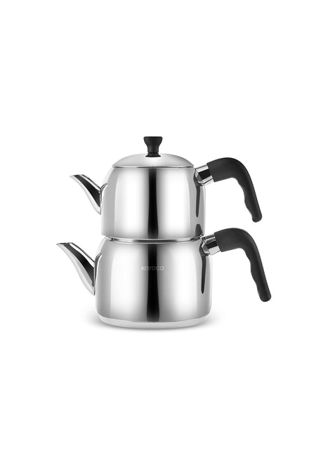Karaca Nero induction Base Midi Size Teapot, Black - MALLTURK