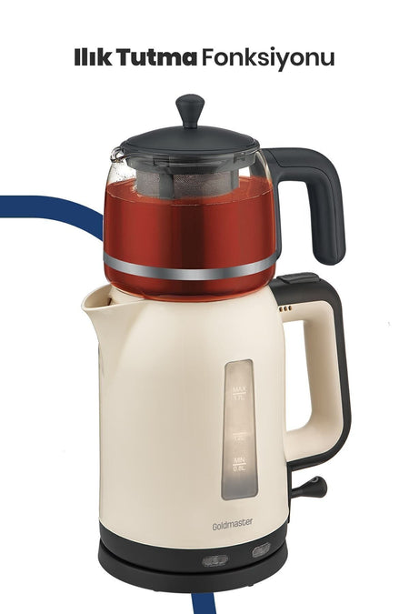 GoldMaster Dostane Glass Teapot BPA-Free Tea Maker and Water Kettle - MALLTURK