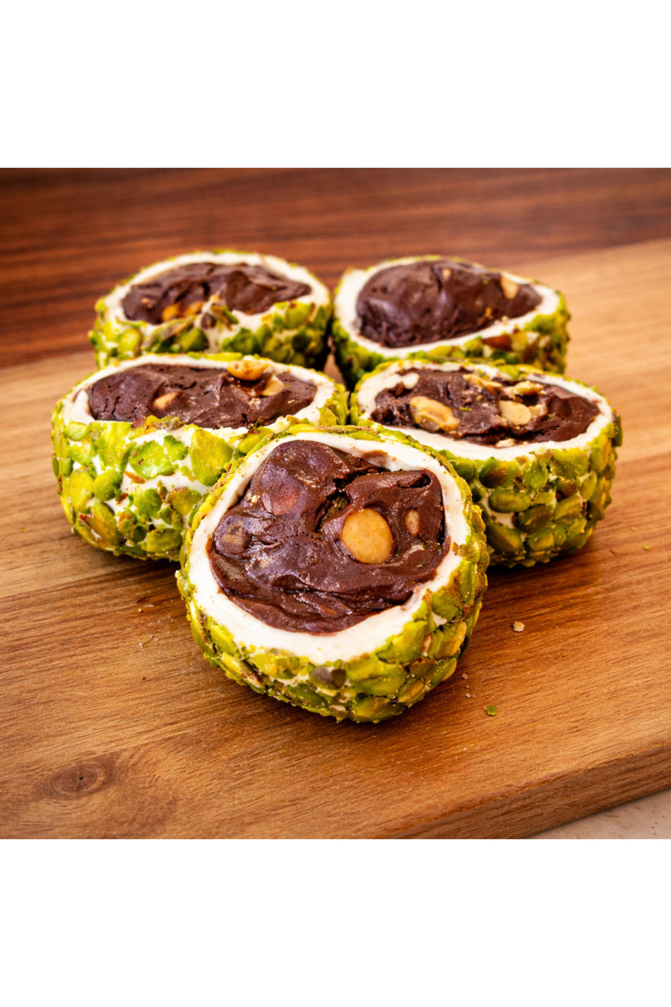 Dadak Turkish Delight and kuruyemis file Pistachio fistigi Coated Chocolate Filled Turkish Delight 500gram - MALLTURK