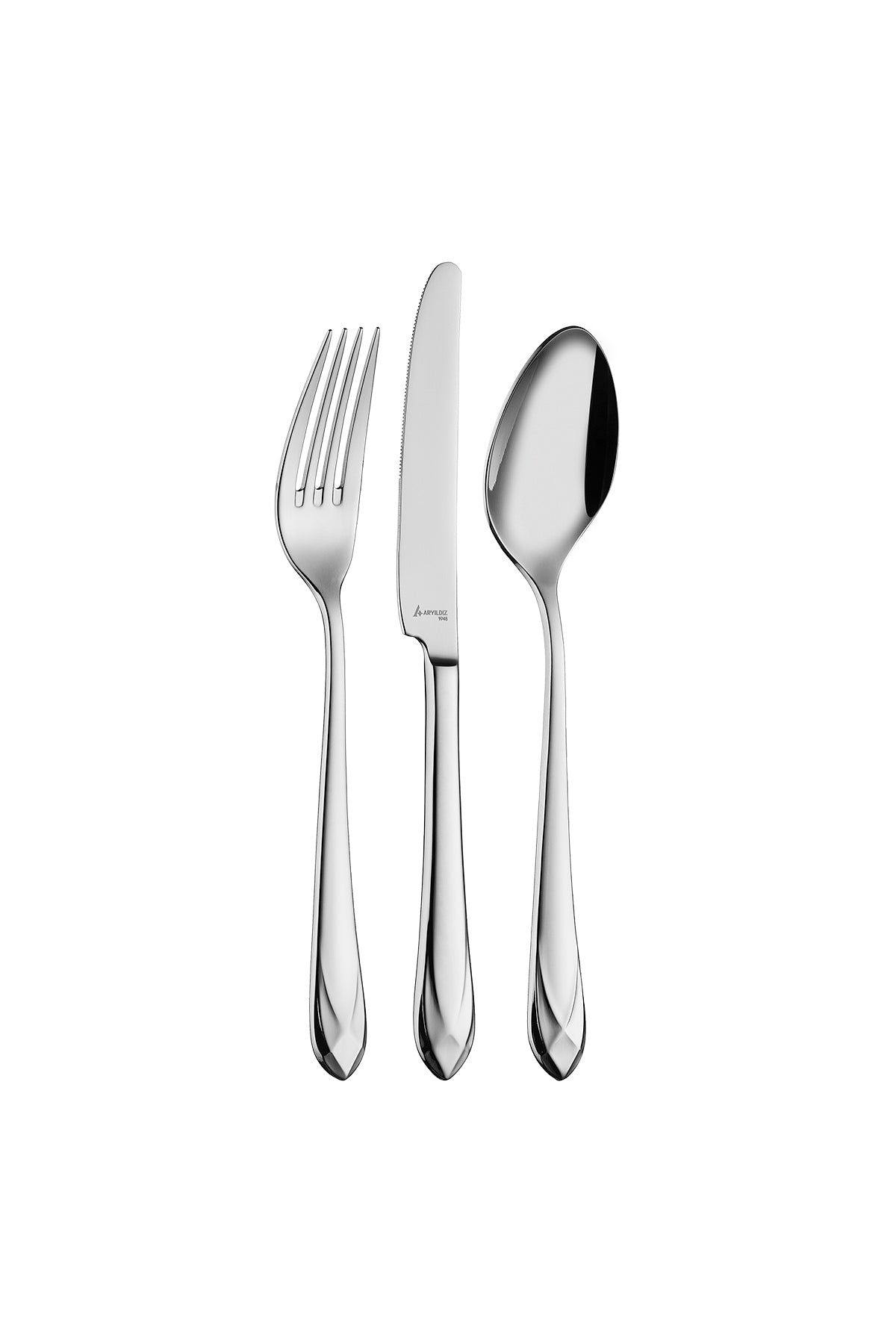Aryildiz hale 84 Piece 12 Place Setting Flatware Set - MALLTURK