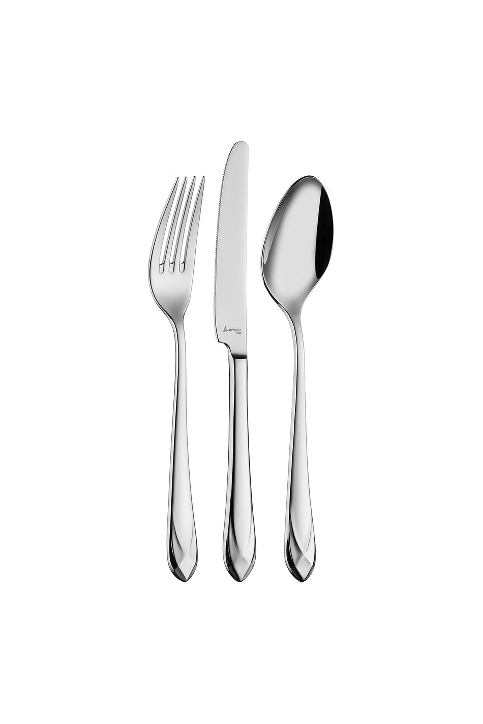 Aryildiz hale 84 Piece 12 Place Setting Flatware Set - MALLTURK