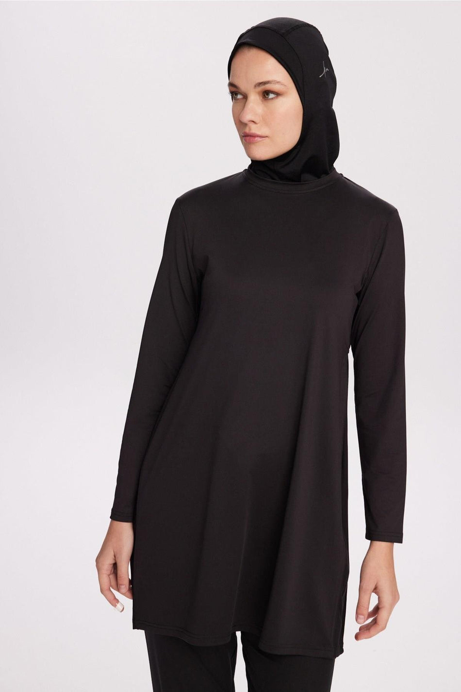 Hasema Active H-Per Fit Schwarzes Hijab-Trainingstop ACT-29