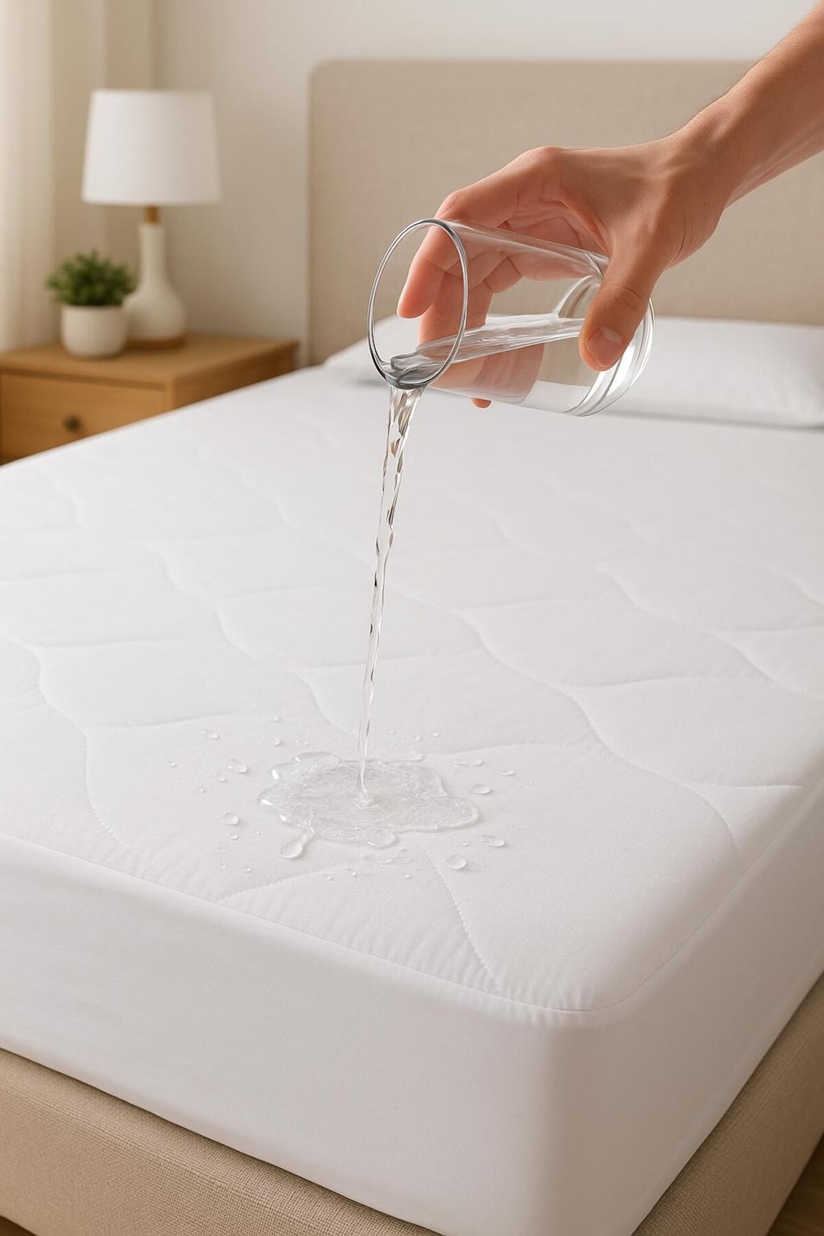 Ipekce Home Waterproof Quilted Fitted Mattress Protector - MALLTURK