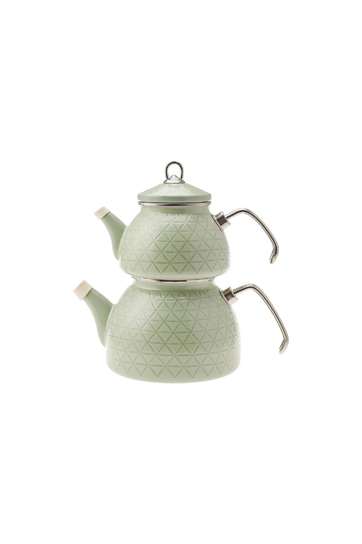 Karaca Crystal Green Enamel Midi Teapot Set - MALLTURK