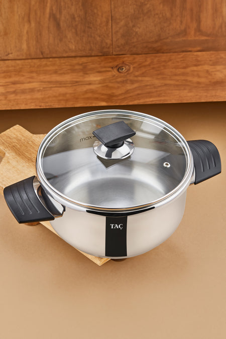 Tac VitaMaster 2-Piece 4+6 Liter induction Base Pressure Cooker Set Grey - MALLTURK