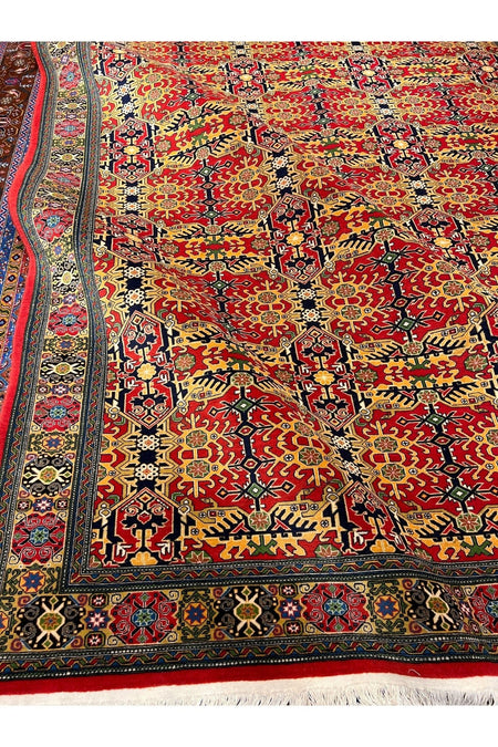 RD RAMAZAN DAG Hand Rug Art Hand-Woven Sumerbank Hereke Rug Sercuklu Design Size 300x200. - MALLTURK