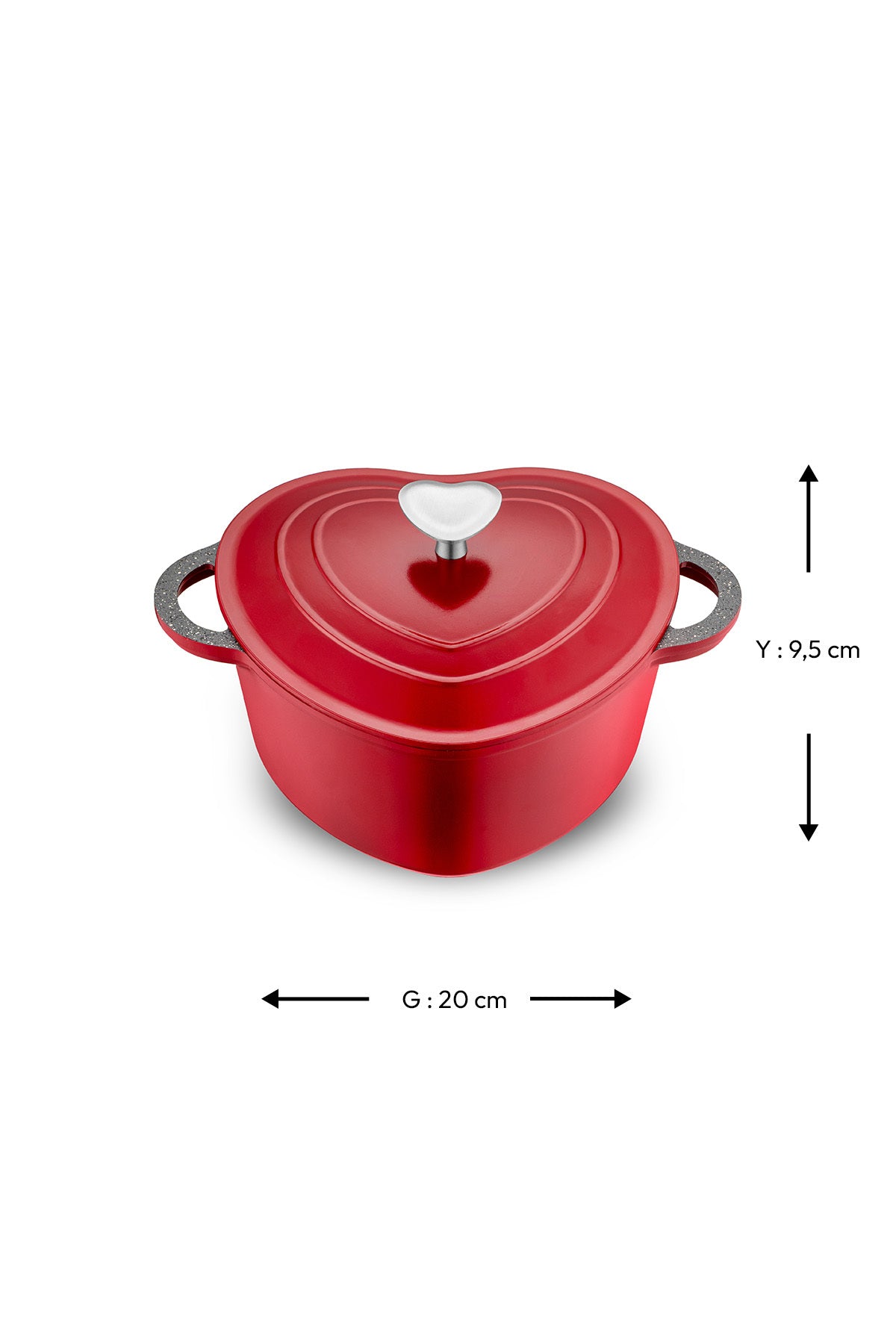 Emsan Kalp Cast Pot