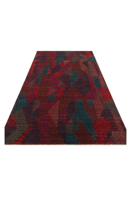 Eko Hali Otto Tt02 Berry Special Non-Shedding, Modern Black Loom Carpet Produced by Hand on Special Looms. - MALLTURK