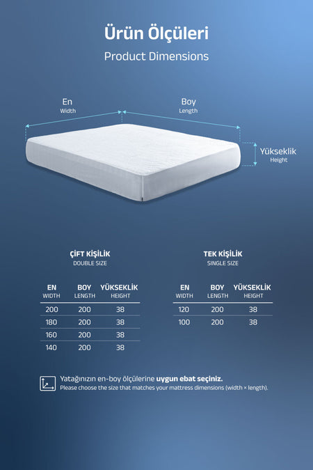 VISCOTEX Cool Premium Waterproof Fitted Mattress Protector - MALLTURK