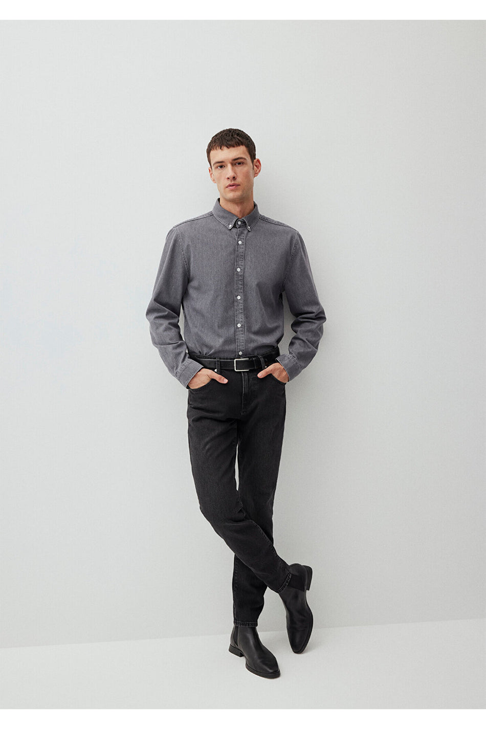 Mavi London Classic Denim Anthracite Smoke Jeans 0010172-87848 - MALLTURK