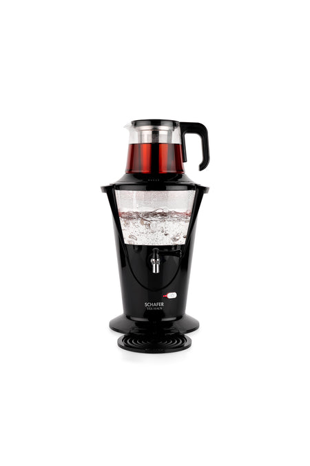 Schafer Tee Haus New Generation Electric Glass Samovar - Black - MALLTURK