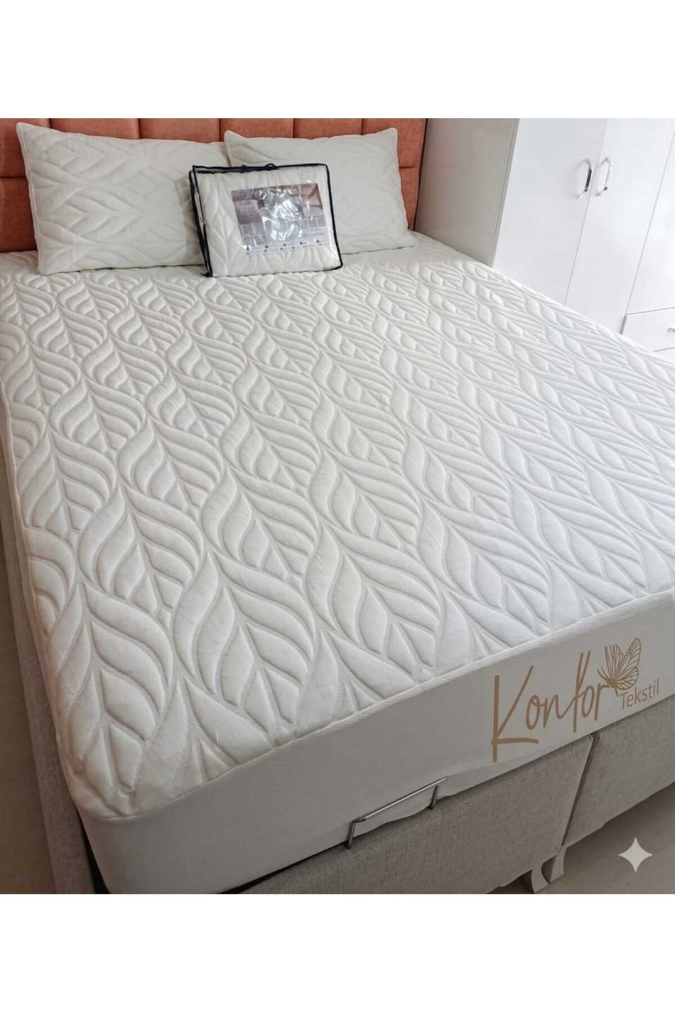KONFOR TEKSTIL Konfor Cottony Waterproof Cotton Fitted Mattress Protector - MALLTURK