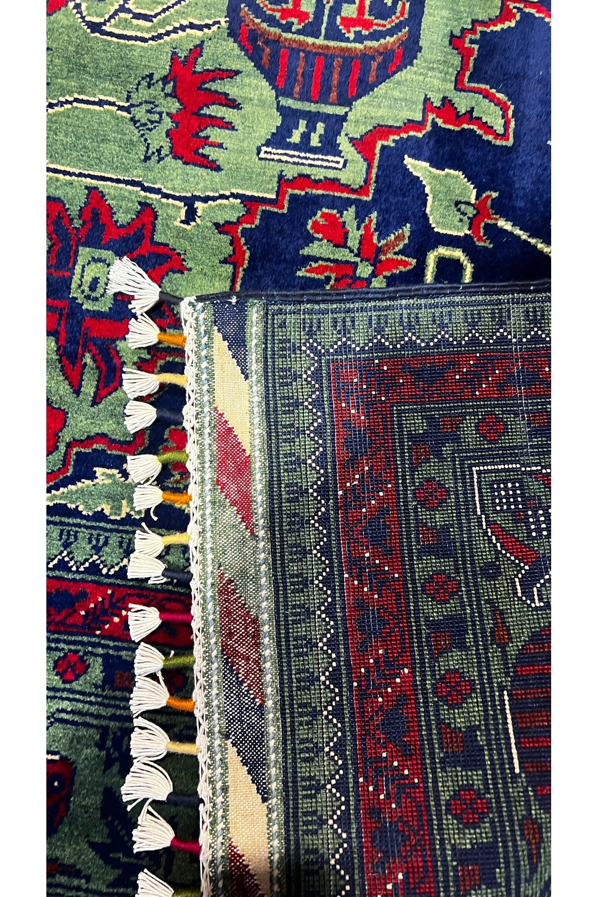 Turkmen Rug Hand-Woven Afghan Rug