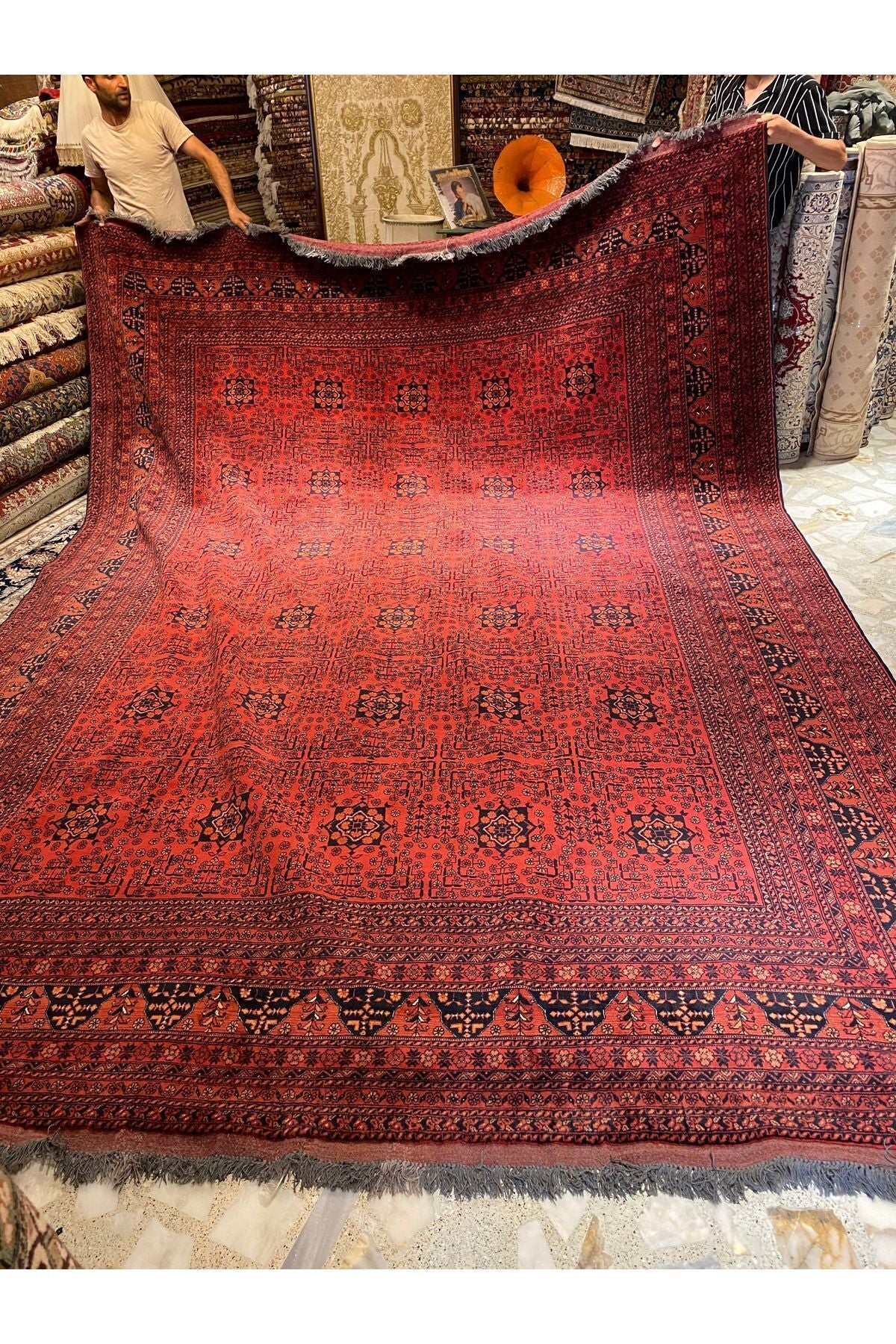 RD RAMAZAN DAG Hand Rug Art Hand-Woven Afgan Bilicik Cotton Base Wool Weave olup Natural Dye 400x300 - MALLTURK
