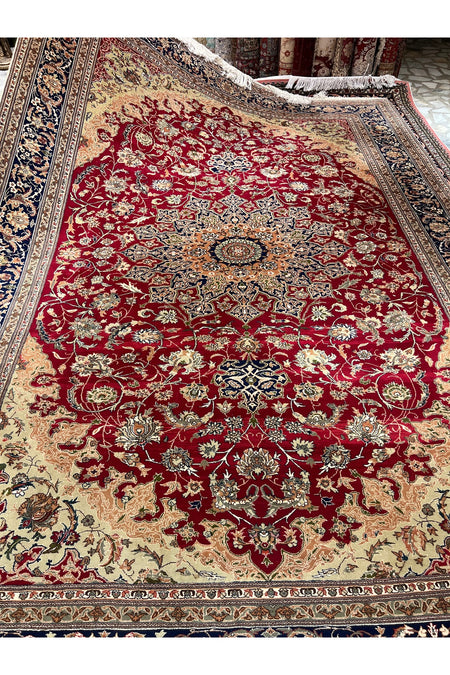 RD RAMAZAN DAG Hand Rug Art Hand-Woven Kayseri Kocer Special Weave Collector Piece Size 370x260 - MALLTURK