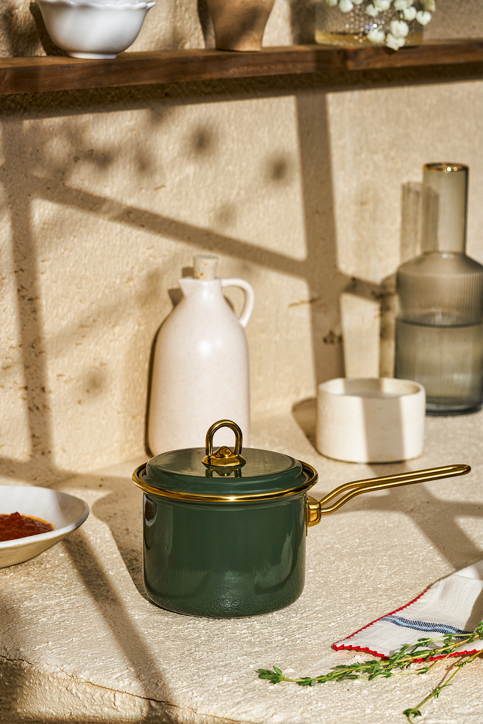 Emsan Artisan Enamel Saucepan - MALLTURK