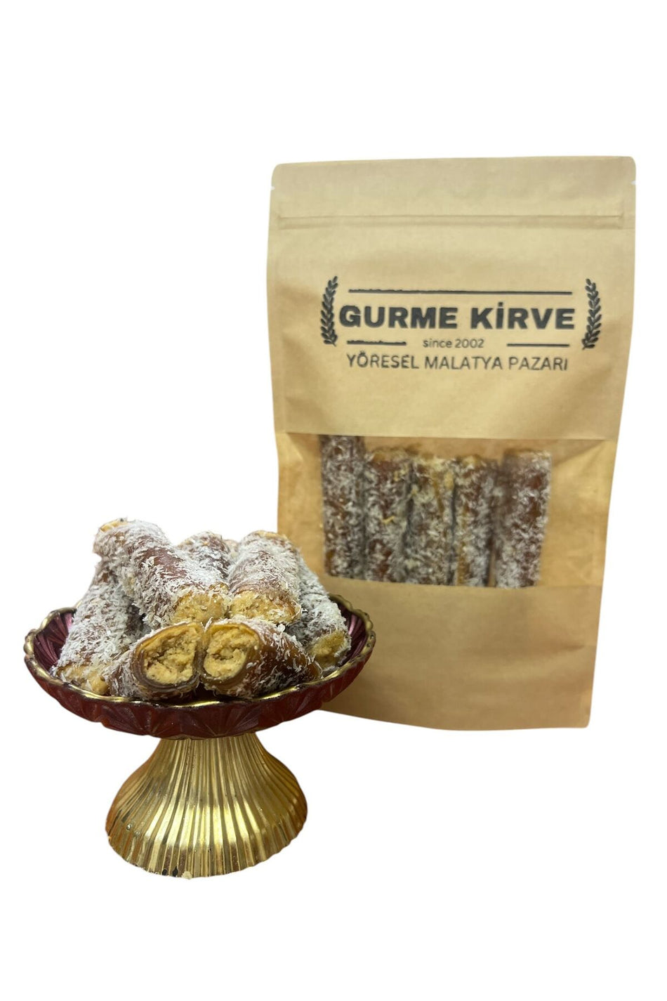 gurmekirve Coconut Hazelnut Rolled 400 g - MALLTURK