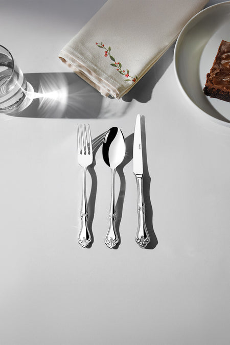 Nehir lalezar Plain 6 Place Setting 18 Piece Boxed tatli Flatware Set - MALLTURK