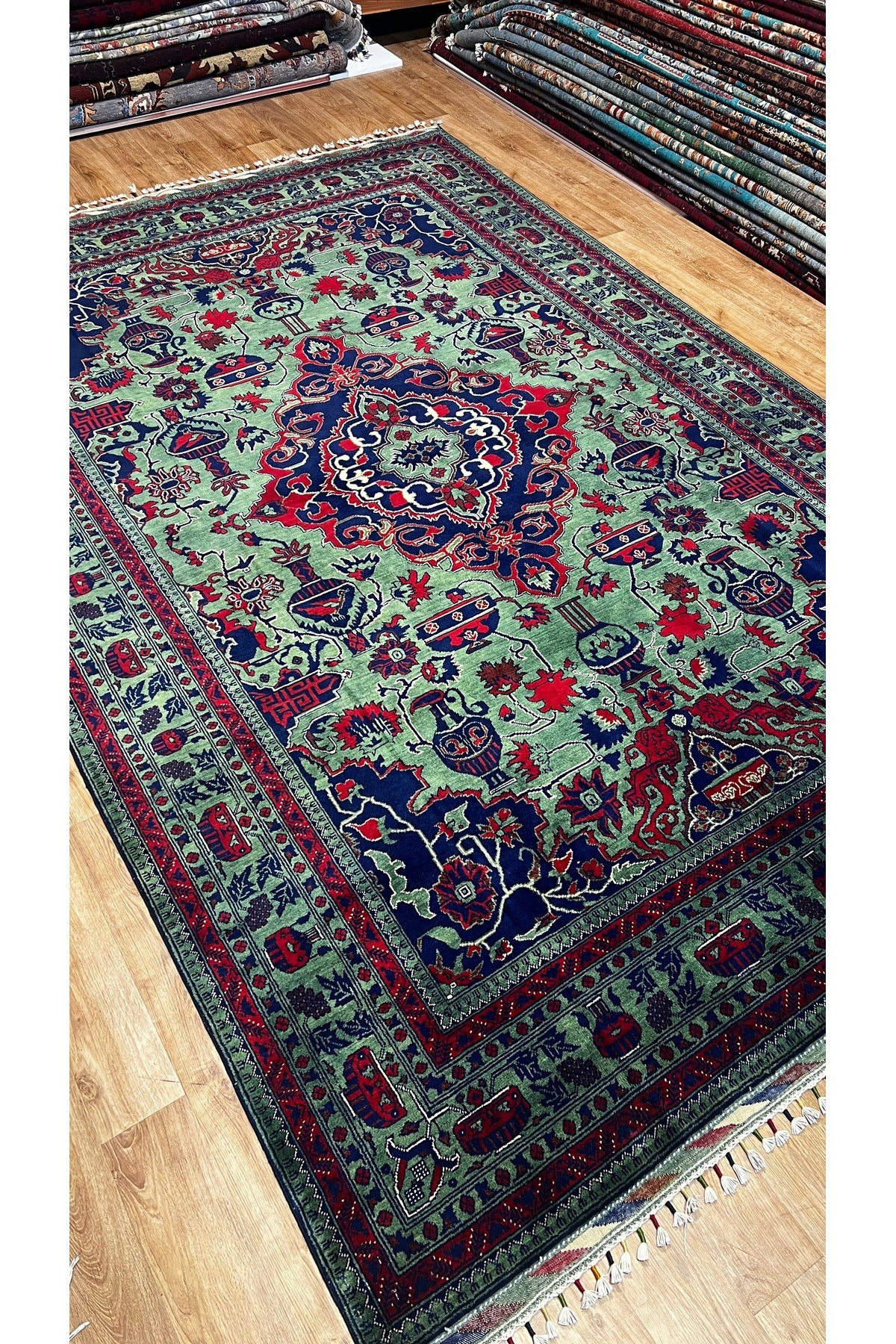 Turkmen Rug Hand-Woven Afghan Rug
