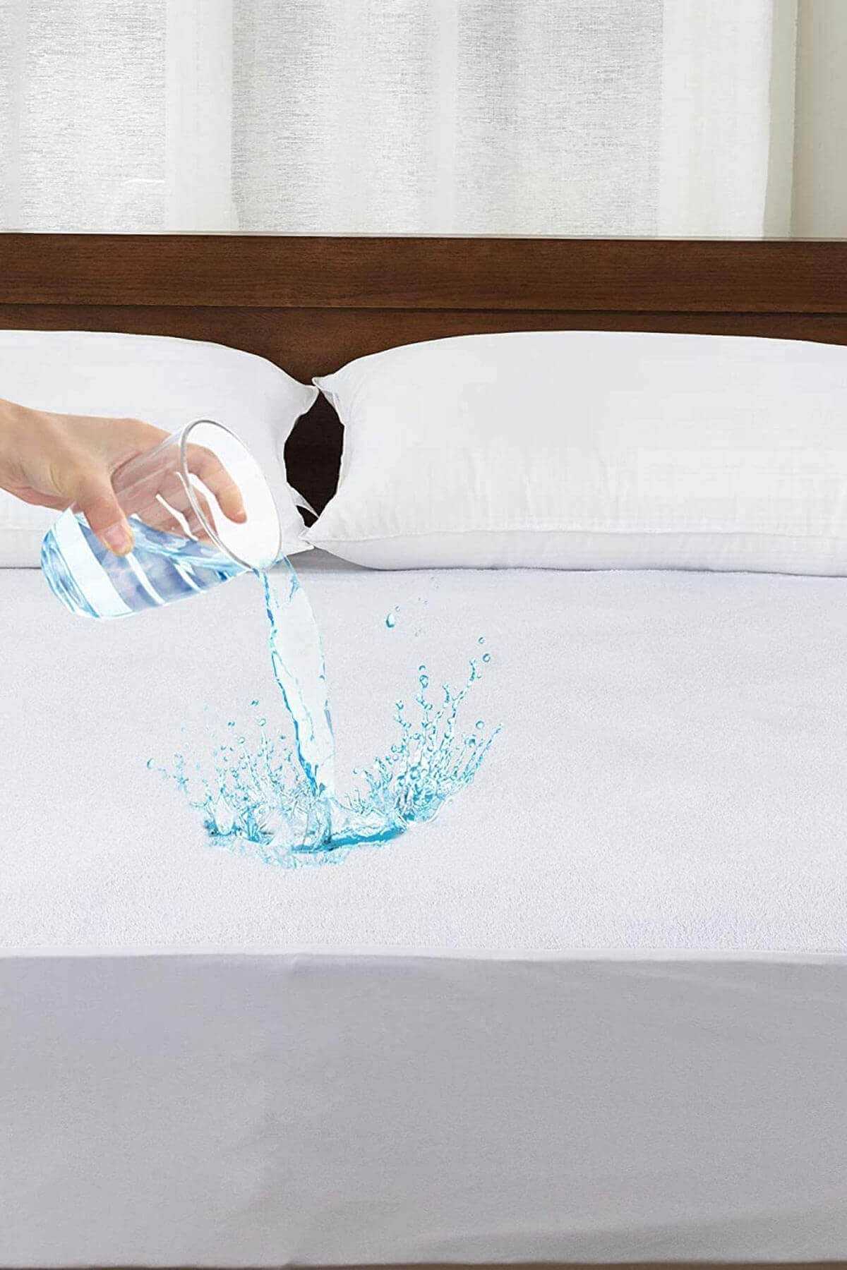 Mira Home Waterproof Cotton Fitted Mattress Protector - MALLTURK
