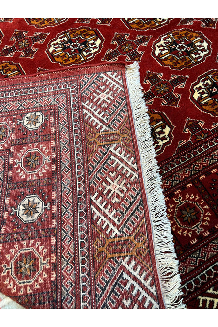 RD RAMAZAN DAG Hand Rug Art Hand-Woven Iranian Buhara Rug Wool Weave KokBoya Size 300x200