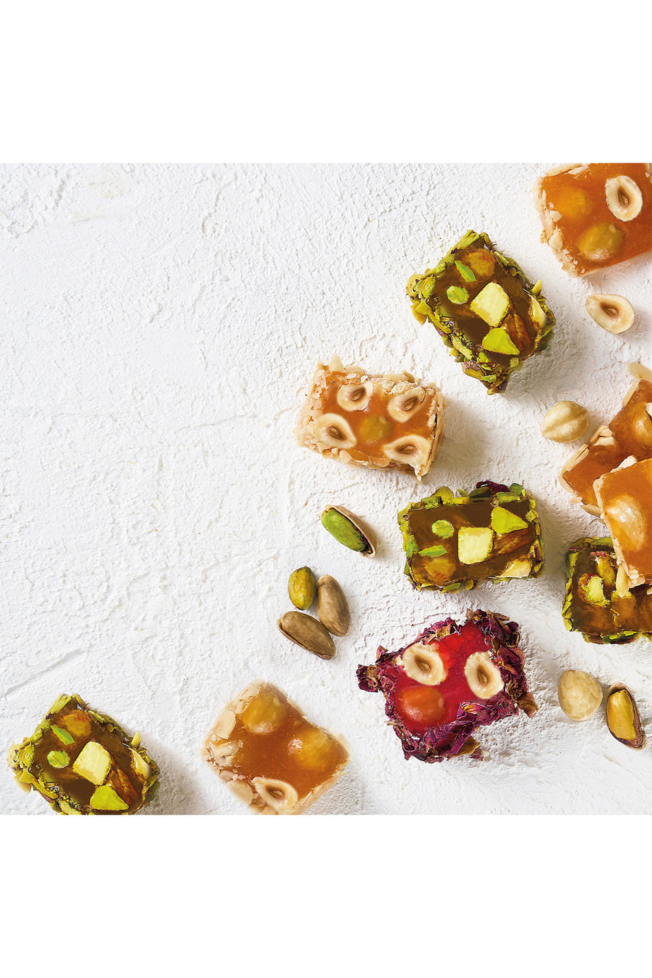Lokum Atolyesi premium Turkish Delight Pistachio Hazelnut cesnili 150g - MALLTURK
