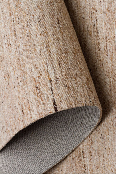 Vog Rug ELSIRA Beige Hand-Woven %100 New Zealand Wool Natural Textured Modern Scandinavian Living Room Rug