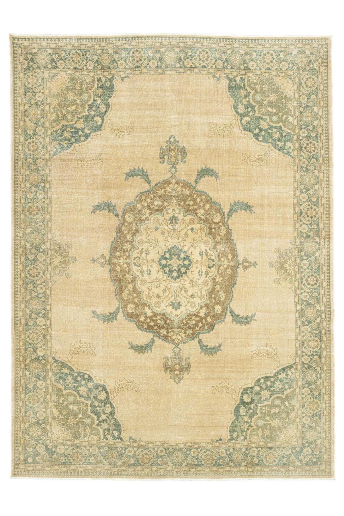 Soho Antiq Bangu Vintage Hand-Woven Isparta Rug 280x387 cm - MALLTURK