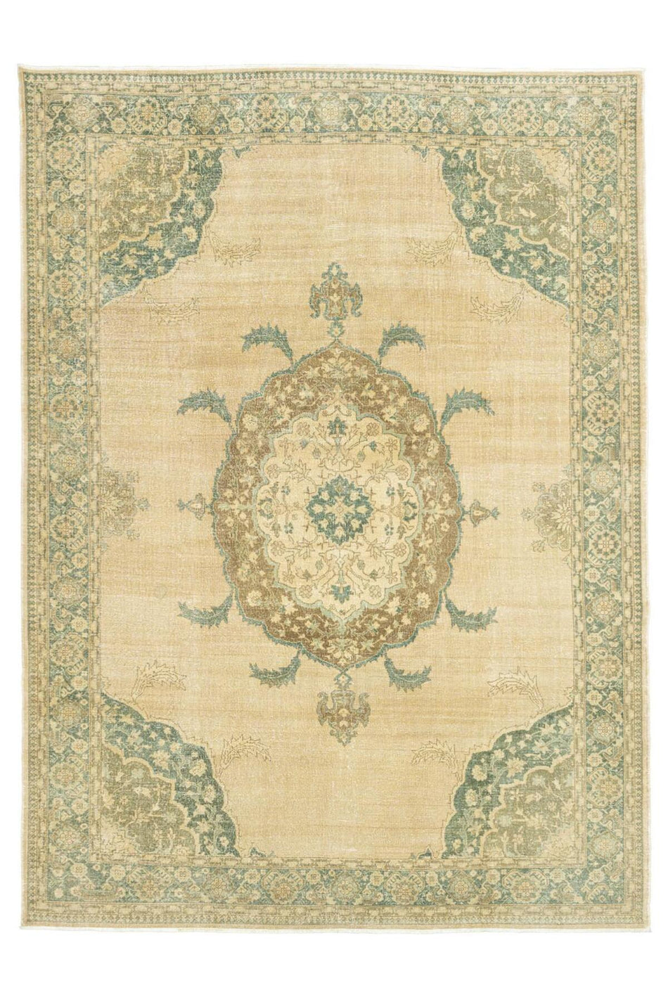 Soho Antiq Bangu Vintage Hand-Woven Isparta Rug 280x387 cm - MALLTURK