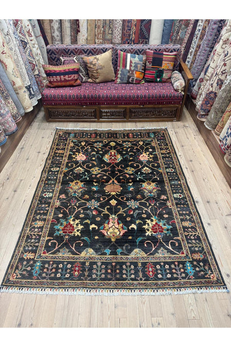 SIRVAN Rug Hand-Woven Afghan Rug - 202 x 152