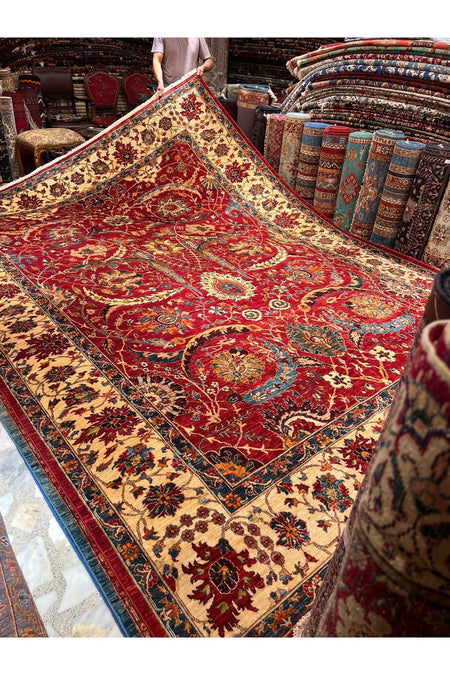RD RAMAZAN DAG Hand Rug Art Hand-Woven Afgan Rug 380x270.. - MALLTURK