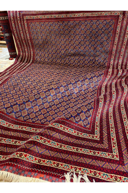 RD RAMAZAN DAG Hand Rug Art Hand-Woven Afgan Hoca Roshnai Rug Premium Quality Cotton Base Wool Weave Olup Natural Dye 3x2 - MALLTURK