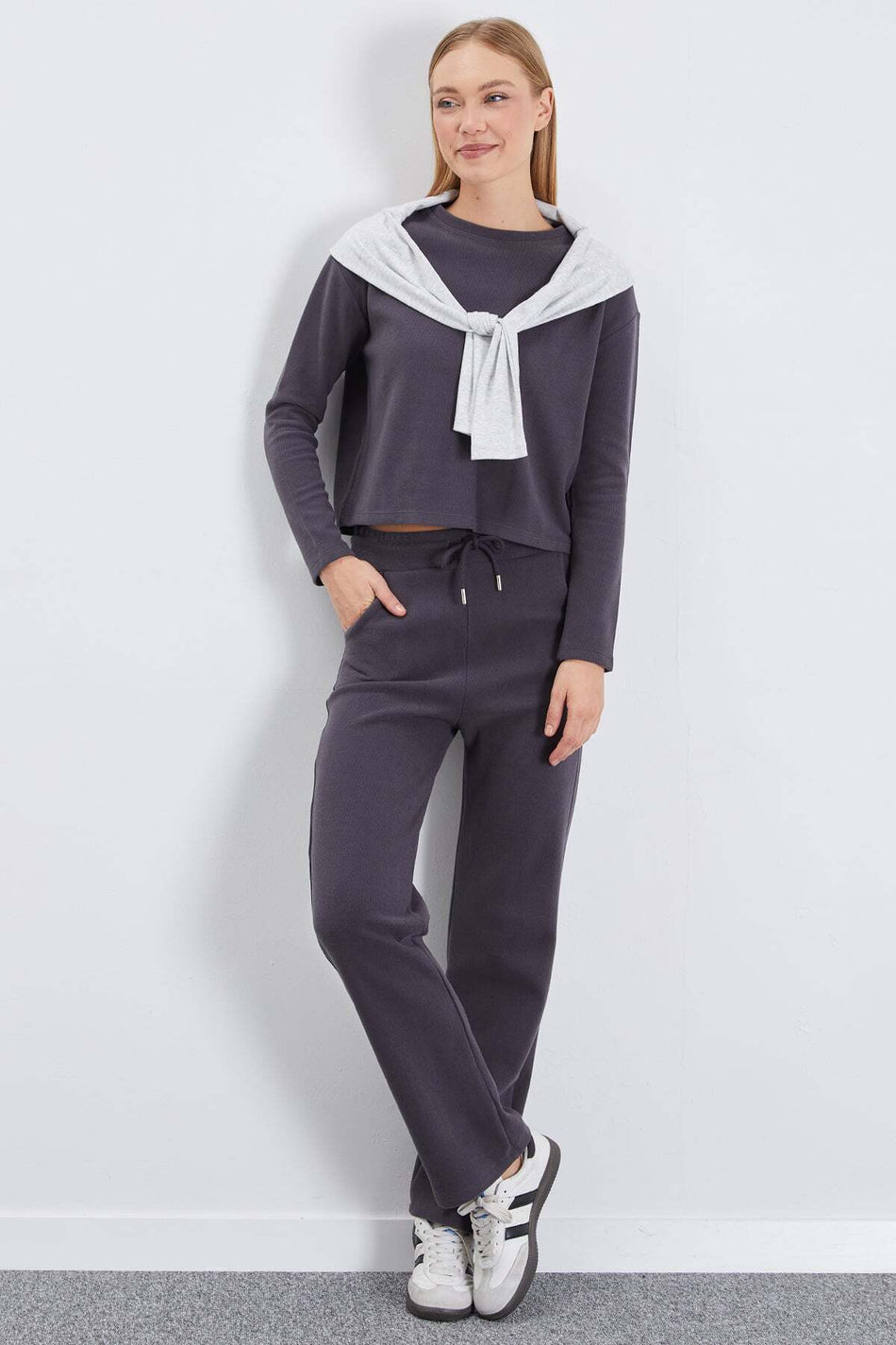 Basic Crew Neck 2 Piece Set