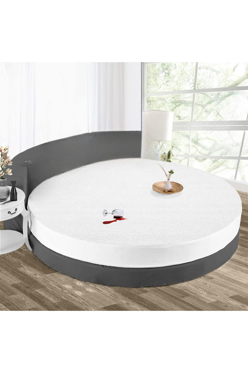 koce Yuvarlak Waterproof Mattress Protector - MALLTURK